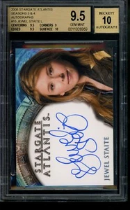 2008 Stargate Atlantis Autograph Jewel Staite Limited Auto BGS 9.5/10 Gem POP 1 - Picture 1 of 2