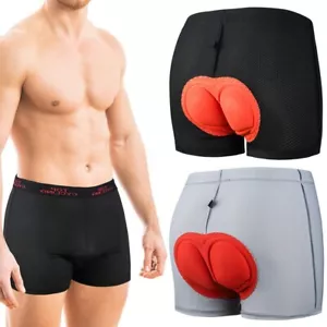 Cycling Shorts MTB Bicycle Underwear Shockproof 3D Padded Bike Shorts Pants Men - Picture 1 of 26