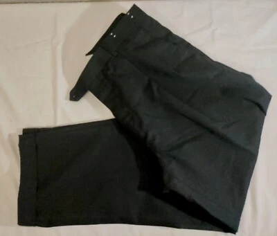 Pantalón Traje Hombre Joseph & Feiss International Negro Plisado Lana Poliéster 36x30 Nuevo Sin Etiquetas Foto 1 de 4
