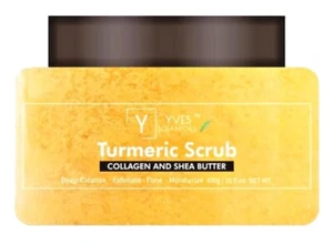 Turmeric Collagen & SHEA Butter Exfoliating Premium Body Scrub Tones & Brightens - Picture 1 of 5