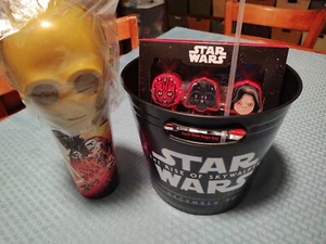 Cubo y taza de palomitas de maíz Star Wars Rise Of Skywalker Dark Side Saga y tapa C3PO  - Imagen 1 de 12