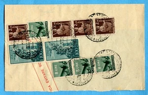 1950 P.AEREA CAMPIDOGLIO £.100 COPPIA + ALTRI usati per TASSAZIONE   (276442) - Picture 1 of 2