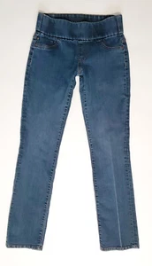 Liverpool Jeans Jillian Pull On Size 6/28 (31L) Straight Dark Blue Stretch Denim - Picture 1 of 5