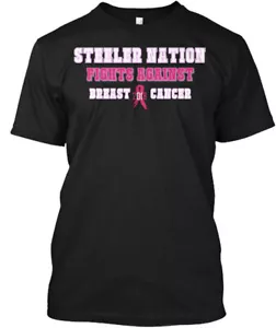 Steeler Nation Against Breast Cancer T-Shirt Made in the USA Size S to 5XL - Picture 1 of 1