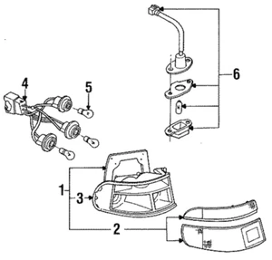 New Genuine OEM Ford Rear License Plate Lamp Assembly 1991-1996 Escort Tracer - Bild 1 von 8