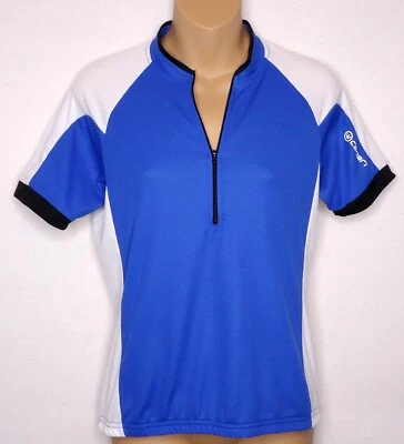 Camiseta deportiva Canari Bike mediana ciclismo azul blanco 1/2 cremallera bicicleta EE. UU. Foto 1 de 4