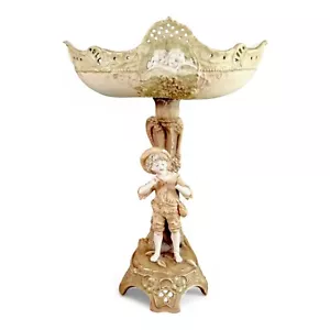 Jugendstil Österreich Ernst Wahliss Porzellan Amphore Kompott Herzstück Lampe - Bild 1 von 13