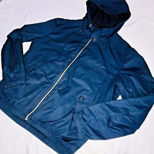 Hugo by Hugo Boss Mens Beverly Nylon Bomber Jacket Navy Blue Mesh Large - Picture 1 of 12