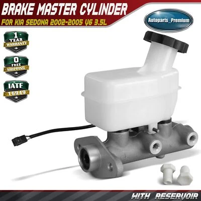 Cilindro mestre de freio com reservatório e sensor para Kia Sedona 2002-2005 V6 3.5L - Imagem 1 de 4