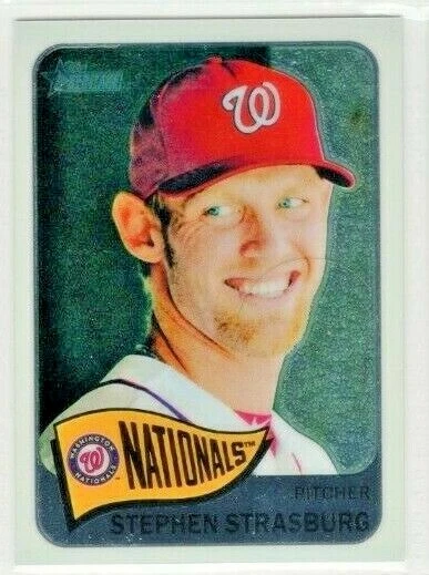 Stephen Strasburg 2014 Topps Heritage Chrome /999 #470 Nationals - Image 1 of 1