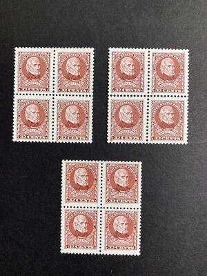 U.S. Stamps SC #2587. 3 James K. Polk 32¢ Blocks of 4. MNH - Image 1 of 2