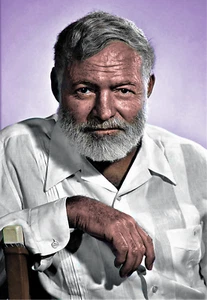ERNEST HEMINGWAY - OLD MAN AND THE SEA - REFRIGERATOR PHOTO MAGNET @ 3"x5" - Picture 1 of 3