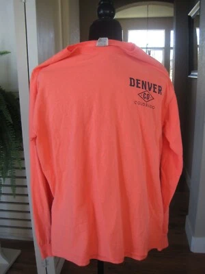 Camiseta Denver Colorado Unisex Caliente Naranja Retro Años 80 Hombres Talla M Foto 1 de 4