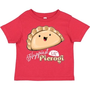 Inktastic Happiest Lil' Pierogi Toddler T-Shirt Food Cute Polish Cuisine Tasty - Picture 1 of 10