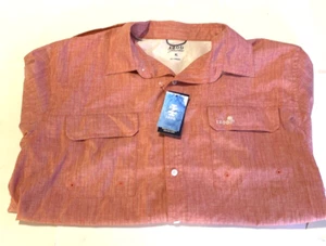 Izod Saltwater Performance Rapture Rose Strandhemd Kurzarm Freizeit Herren XL - Bild 1 von 9