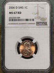 2006 D SMS Lincoln 1c, NGC Graded MS 67 RD, 009