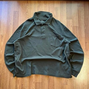 Green long sleeve polo | size XL - Picture 1 of 6