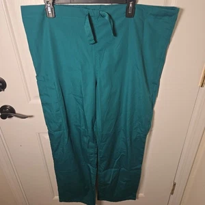 Cherokee Workwear Scrub Pants Adult Medium Surgical Hunter Green Drawstring - Bild 1 von 5