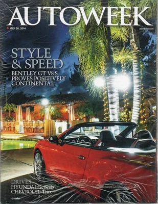 Autoweek May 26 2014 Bentley GT V8 S Still Factory Sealed w/ Bonus Magazine - Image 1 of 2