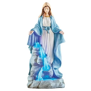 Virgin Mary with Solar Powered Waterfall Garden Statue - Picture 1 of 2