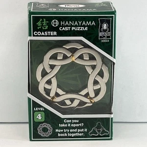 Hanayama Level 4 Coaster Cast Puzzle Brand New In Box  4 On A Scale Of 1 To 6 - Picture 1 of 6