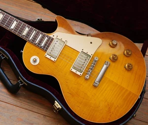 [Gibson] Custom Shop HC 1958 Les Paul Standard Reissue VOS Lemon Burst USA 2011 - Picture 1 of 24
