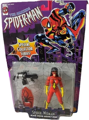 Amazing Spider-Man, Spider-Woman, Black Widow Assault Gear Vintage - Imagem 1 de 4