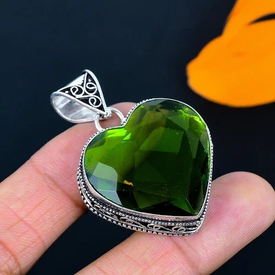 Colgante de joyería de plata esterlina 925 hecho a mano de piedras preciosas ... - Imagen 1 de 4