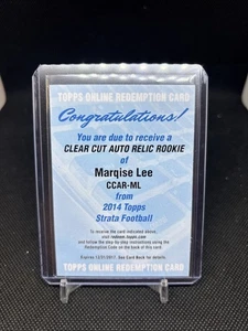 Marquise Lee 2014 Topps Strata Expired Redemption - Picture 1 of 2