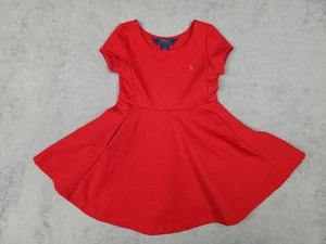 Polo Ralph Lauren Dress Girls 3T Short Sleeve Skater Pocket Classic Kids Toddler - Picture 1 of 12