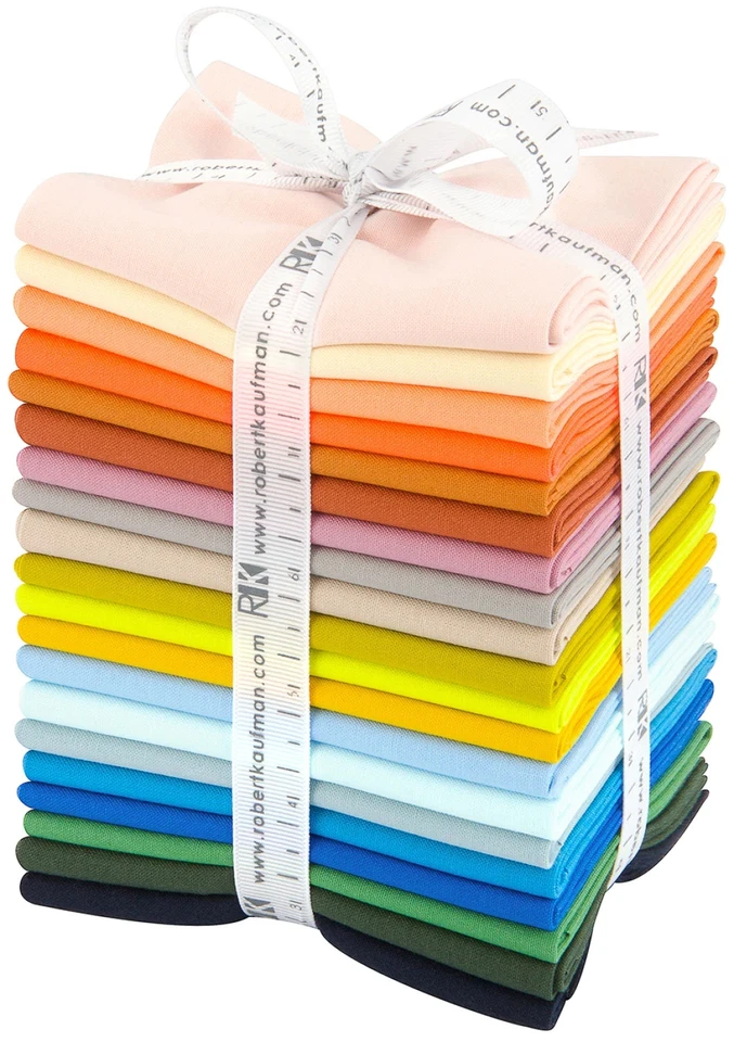 FQ-1474-20 - 20 pcs Fat Quarter Bundle Kona Cotton - Carolyn Freelander Curated - Image 1 of 1