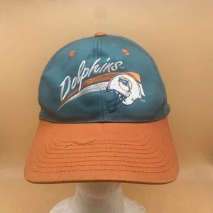 Vintage ANNCO 1990s Miami Dolphins Hat NFL Size 7 5/8 - Picture 1 of 7