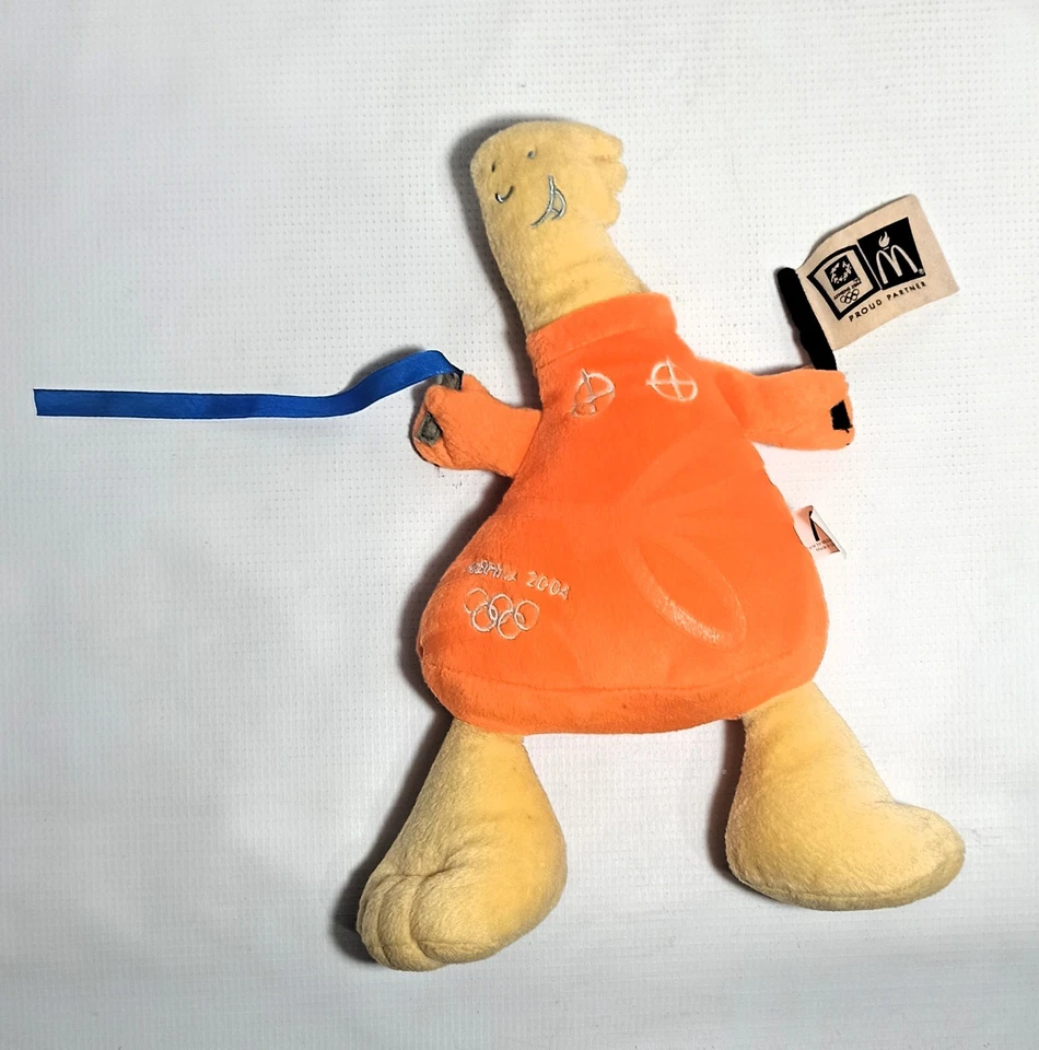 OLYMPICS ATHENS 2004 MASCOT ATHENA Mc DONALDS OFFICIAL 12'' PLUSH SOFT TOY DOLL - Image 1 of 4