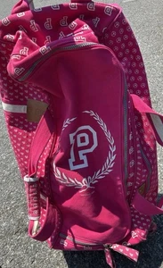 Rare Vintage PINK Victoria's Secret Jumbo Canvas Rolling Duffle Bag Wheelie 30” - Picture 1 of 20