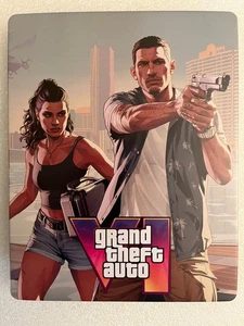 Grand Theft Auto VI Custom-Made G2 Steelbook Case PS5/XBOX (NO GAME) V2 - Picture 1 of 5