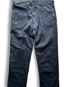 Dickies Mens Action Work Trousers Navy Blue 38R WD814 Cargo Pants NWT - Picture 1 of 14