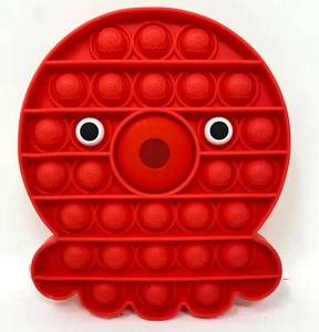 Fidget Silicone Sensory Toy Red Octopus - Picture 1 of 1