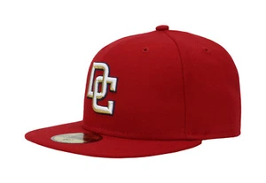 New Era 5950 Kids Boy Cap Washington Nationals 2008 On Field "DC" Red Fitted Hat - Picture 1 of 5