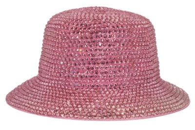 Sombrero de iglesia cubo estrás satinado sombrero de fiesta para mujer Foto 1 de 4