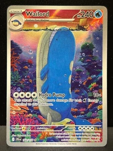 Tarjeta Pokémon rara ilustración de viaje juntos Wailord 162/159 SV AA6 NM1 - Imagen 1 de 17