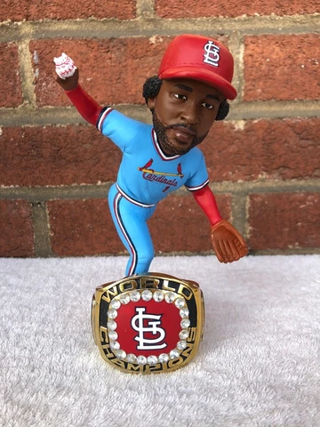 Ozzie Smith St Louis Cardinals Ring Base Exclusive Bobblehead FOCO Cover