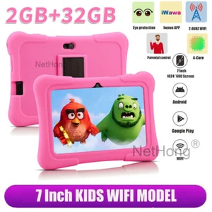 Cartoon Kinder 7" WiFi Tablet, Android, 32GB ROM, Dual Came Kindersicherung Rosa - Bild 1 von 8