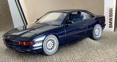 Schabak #1630 ~1990-1999 BMW 850i (E31 8 Series) -Dark Blue~ 1:24 Scale - Image 1 of 4