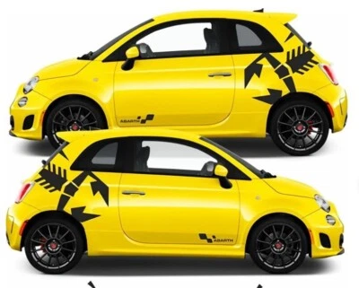 Se adapta a Fiat Abarth Side Scorpion calcomanías gráficos 500 595 ambos lados cualquier año Foto 1 de 4