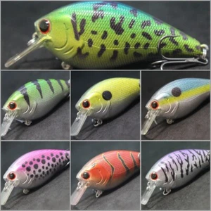 Señuelos de pesca Squarebill crankbait 3 1/4 pulgadas 2/3 oz pesca de lubina poco profunda C429 - Imagen 1 de 111