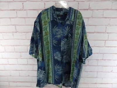 Camisa hawaiana Van Heusen para hombre talla XL 17-17 1/2 manga corta floral Foto 1 de 4