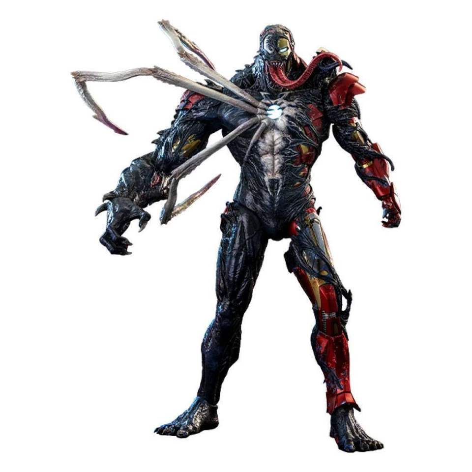 Spider Man Maximum Venom Venomized Iron Man Action Figure Hot Toys in scala 1/6