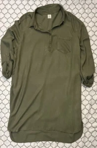 Women's Abound Hi-Low Shirt Tunic Dress Size X-large Color Olive - Picture 1 of 4