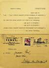 CZECH BOHEMIA & MORAVIA 1940 WWII 30h ON PRINTED MATTER CARD F/ PRAGUE W/ REPLY