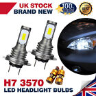 For Vauxhall Corsa D 06-14 6000K White LED Low/Side Headlight Bulbs H7 W5W UK